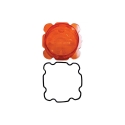 Picture of Tiger Lights Mojave Series Amber Lens + O-Ring for ATV/UTV Racing Light | 4-In. | TLM4-ALC