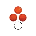 Picture of Tiger Lights Mojave Series Amber Lens Pack + O-Ring for ATV/UTV Racing Light | 3-In. | TLM3-ALP