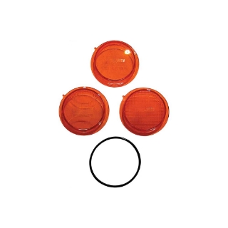 Picture of Tiger Lights Mojave Series Amber Lens Pack + O-Ring for ATV/UTV Racing Light | 3-In. | TLM3-ALP