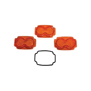 Picture of Tiger Lights Mojave Series Amber Lens Pack + O-Ring for ATV/UTV Racing Light | 2x3 | TLM2X3-ALP