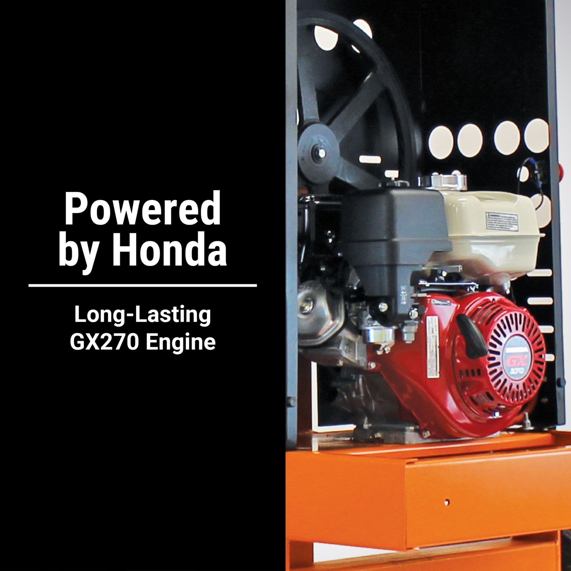 Brave Concrete Mixer | 9 Cu. Ft. | Poly Drum | Honda GX270