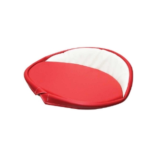 Picture of Uni Pro Tie-On Seat Cover for International Harvester HM Pan Seats | Red & White Vinyl