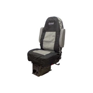 Picture of Uni Pro Seat + Backrest Cover Kit for High-Back Truck Seats | Two-Tone Black/Gray Fabric