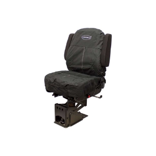 Picture of Uni Pro Seat + Backrest Cover Kit for Mid-Back Truck Seats | Two-Tone Black/Black Fabric