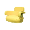 Picture of Uni Pro John Deere 4010 3-Piece Seat Cushion Kit | Economy | Yellow Vinyl