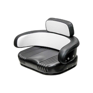 Picture of Uni Pro International Harvester 806 3-Piece Seat Cushion Kit | Economy | Black & White Vinyl