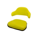 Picture of Uni Pro John Deere 2020 2-Piece Seat Cushion Kit | Economy | TY9379 | Yellow Vinyl