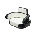 Picture of Uni Pro International Harvester 806 3-Piece Seat Cushion Kit | Black & White Vinyl