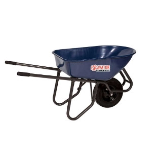 Picture of Wheelbarrow S500 Industrial | 6 Cu. Ft. | One-Piece Steel Frame | Steel Handles With Cushion Grip |15-In. Flat-Free Tire