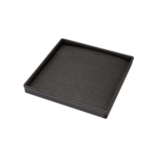 Picture of K&M Mfg Tray & Pad Kit for K&M Monitor Brackets | 9-In. x 9-In. | Black Powder Coat