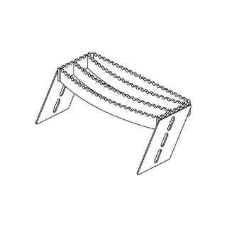 Picture of K&M Mfg Fourth Step Kit for International Harvester 88 Series Tractors | LH or RH | Red Powder Coat