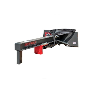 Picture of GreyWolf 24 Ton Log Splitter Attachment for Skid Steer Loaders | Gray/Red Powder Coat