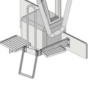 Picture of K&M Mfg Big M Window Step & Handrail Kit for Case IH 71-72-89 Series Magnum Tractor | Original Color
