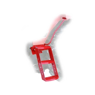 Picture of K&M Mfg Step Kit for International Harvester 88 Series Tractors | 3-Step Unit | Left-Hand | Red