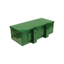 Picture of K&M Mfg #30 Toolbox & Mounting Brackets Kit | 23-In. x 10-In. x 7-In. | Green Powder Coat