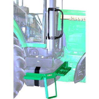 Picture of K&M Mfg Window Step & Handrail Kit for John Deere 8020 Series Tractors | 2004 & Newer | Green