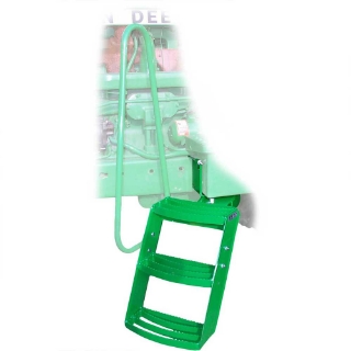 Picture of K&M Mfg Step Kit for John Deere Swivel Series Tractors | 3-Step Unit | Left-Hand | Green