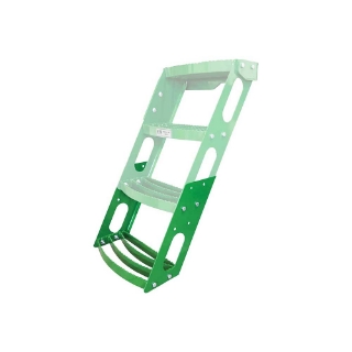 Picture of K&M Mfg Fourth Step Kit for John Deere Regular Series Tractors | Bolt-On Design | Green