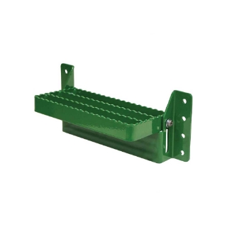 Picture of K&M Mfg Universal Flip-Up Tractor Step | Green Powder Coat Finish