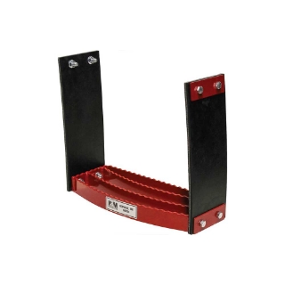 Picture of K&M Mfg Flex Step Kit for Universal Fit | Bolt-On Design | 1-Step Unit | Red Powder Coat Finish