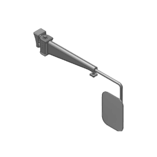Picture of K&M Mfg Mirror Kit for John Deere 7000-8020 Series Tractors | Right-Hand | Black Powder Coat