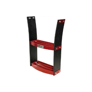 Picture of K&M Mfg Flex Step Kit for Universal Fit | Bolt-On Design | 2-Step Unit | Red Powder Coat Finish