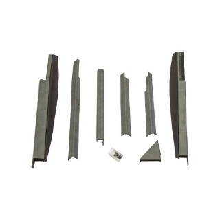 Picture of K&M Mfg Corner Post Kit for Case IH 71-89 Series Magnum Tractors | Late Models | Embassy Gray Vinyl