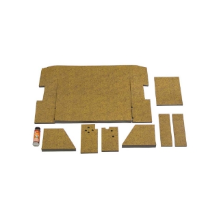 Picture of K&M Mfg Lower Cab Kit for International Harvester 86 Series Tractors | Original Western Brown Vinyl