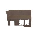 Picture of K&M Mfg Rear Panel for John Deere 8000(T)-8010(T)-8020(T)-9000 Early Tractors | Multi-Brown Vinyl
