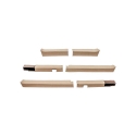 Picture of K&M Mfg Corner Post Kit for John Deere 6000 Series Tractors | Tan Vinyl