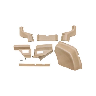 Picture of K&M Mfg Lower Cab Kit for John Deere 6000 Series Tractors | Mid (S/N 131952-146608) | Tan Plastic
