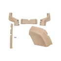 Picture of K&M Mfg Lower Cab Kit for John Deere 6000 Series Tractors | Late (ASN 146608) | Tan Plastic