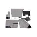 Picture of K&M Mfg Qwik Fit Lower Cab Kit for Case IH 72-89 Series Magnum Tractors | Gray Vinyl