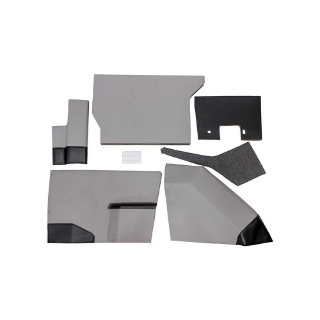 Picture of K&M Mfg Qwik Fit Lower Cab Kit for Case IH 72-89 Series Magnum Tractors | Gray Vinyl