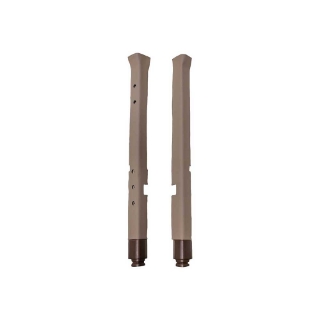 Picture of K&M Mfg Qwik Fit Front Corner Post Kit for John Deere 7000-7010 Series Tractors | Brown/Tan Vinyl