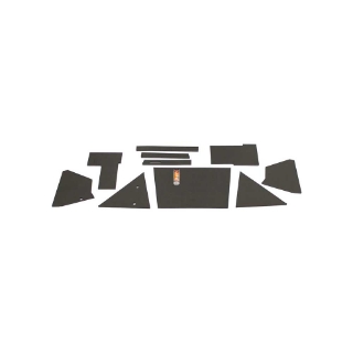 Picture of K&M Mfg Lower Cab Kit for Allis Chalmers 7030 Series Tractors | Maroon Belly | Black Vinyl