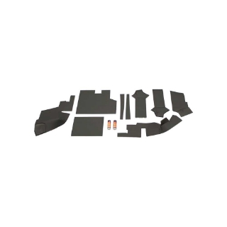Picture of K&M Mfg Lower Cab Kit for Case 1270 Series Tractors | Black Vinyl