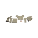 Picture of K&M Mfg Lower Cab Kit for Case 2094 Series Tractors | Berkshire Gray Vinyl
