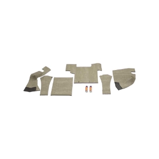 Picture of K&M Mfg Lower Cab Kit for Case 2094 Series Tractors | Berkshire Gray Vinyl