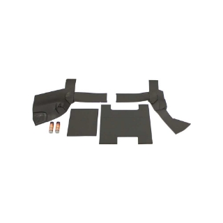 Picture of K&M Mfg Lower Cab Kit for Case 2390 Series Tractors | Black Basketweave Vinyl