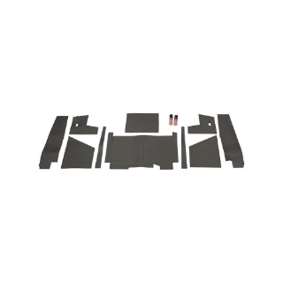 Picture of K&M Mfg Lower Cab Kit for Case 2470 2-Door Series Tractors | Black Vinyl