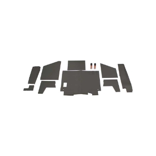 Picture of K&M Mfg Lower Cab Kit for Case 4490 Series Tractors | Black Basketweave Vinyl