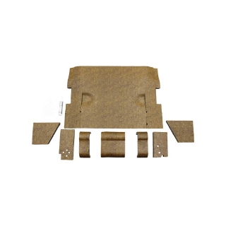 Picture of K&M Mfg Qwik Fit Lower Cab Kit for International Harvester 86 Series | Original Western Brown Vinyl