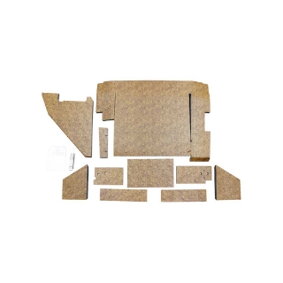 Picture of K&M Mfg Qwik Fit Lower Cab Kit for International Harvester 88 Series | Original Western Brown Vinyl