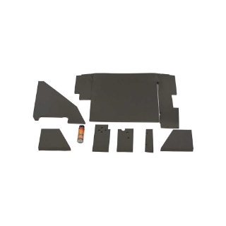 Picture of K&M Mfg Lower Cab Kit for International Harvester 88 Series Tractors | Black Basketweave Vinyl