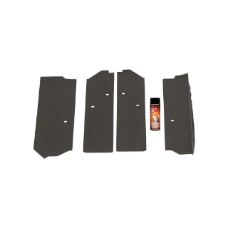 Picture of K&M Mfg Corner Post Kit for John Deere 30 Series 2WD Tractors | Black Vinyl