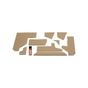 Picture of K&M Mfg Lower Cab Kit for John Deere 50 Series 2WD Tractors | Brindle Brown Vinyl