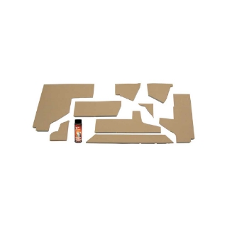 Picture of K&M Mfg Lower Cab Kit for John Deere 50 Series 2WD Tractors | Brindle Brown Vinyl