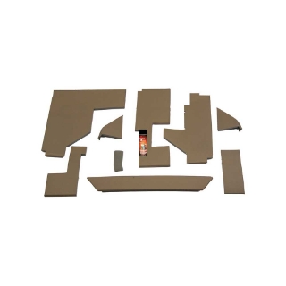 Picture of K&M Mfg Lower Cab Kit for John Deere 2840 Series Tractors | Brindle Brown Vinyl