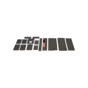 Picture of K&M Mfg Lower Cab Kit for Steiger II Series Tractors | Black Vinyl